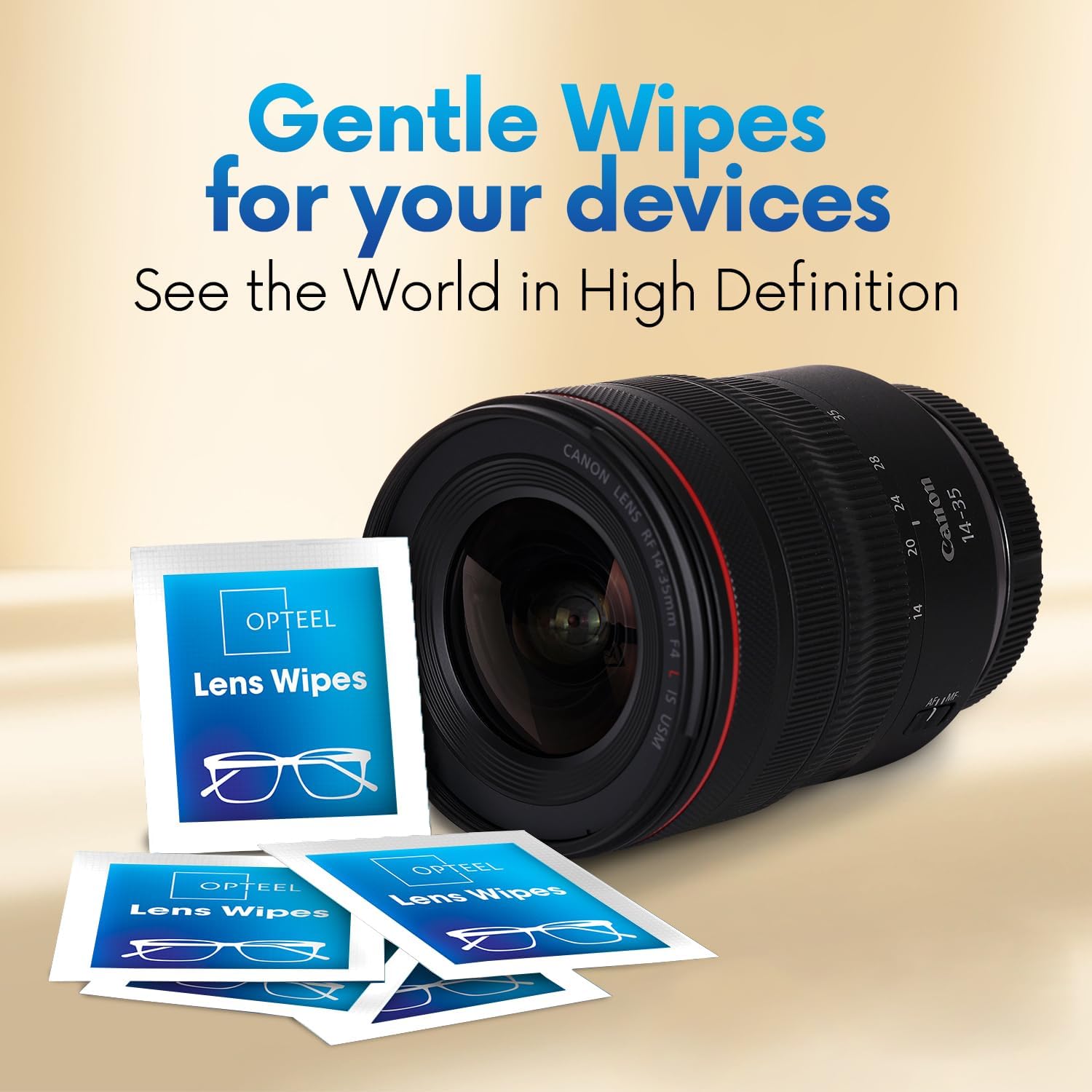 OPTEEL Lens Wipes for Eyeglasses - Pre-moistened Eyeglass Lens Cleaning Wipes - 500 Lens Wipes Individually Wrapped Sracth-Free Streak-Free Eye Glasses Wipes Lens Cleaner for Sunglass & Camera Lens - Image 7
