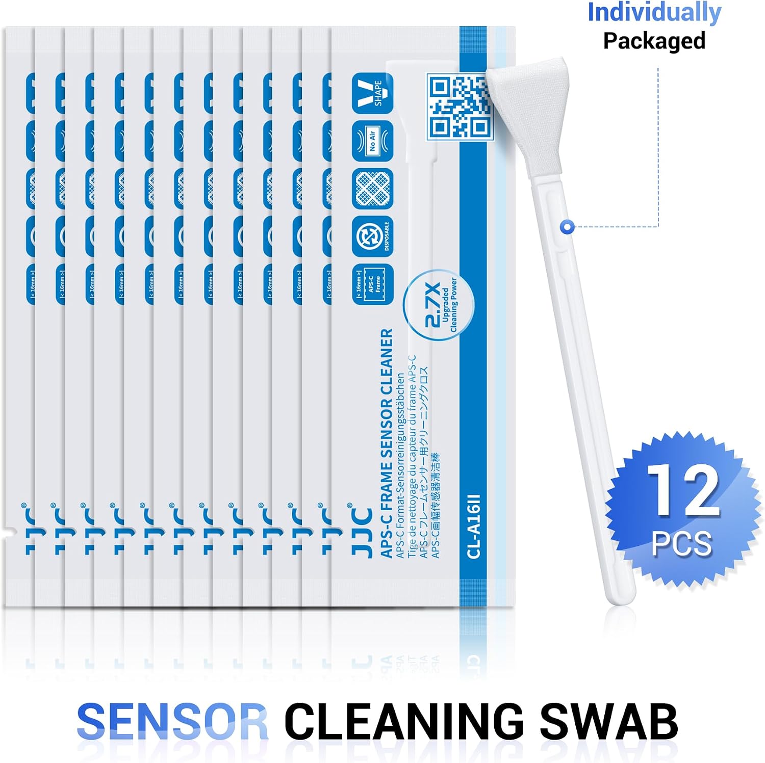 12pcs APS-C CMOS Sensor Cleaning Swabs 16mm for DSLR Mirrorless Camera - Image 2