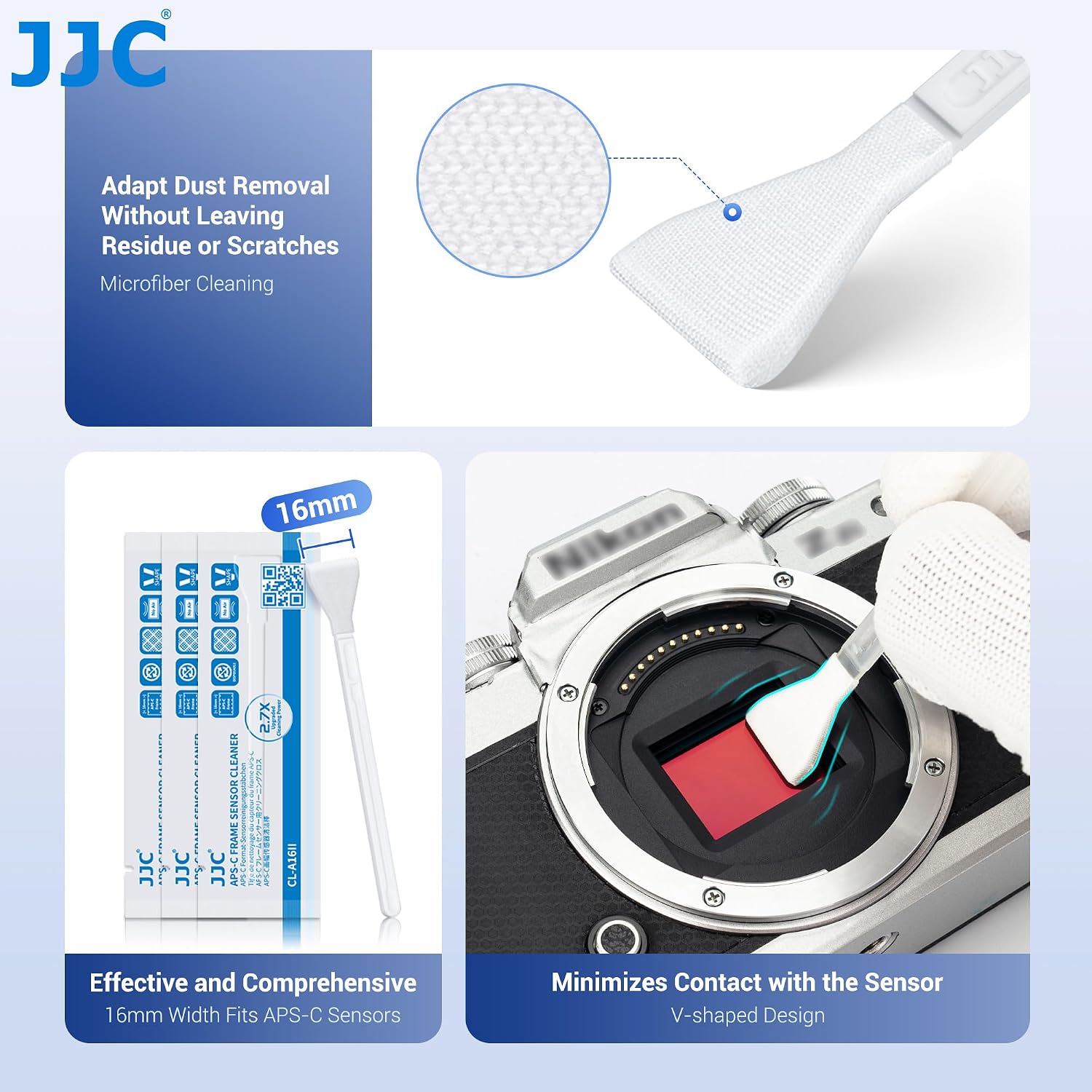 12pcs APS-C CMOS Sensor Cleaning Swabs 16mm for DSLR Mirrorless Camera - Image 6