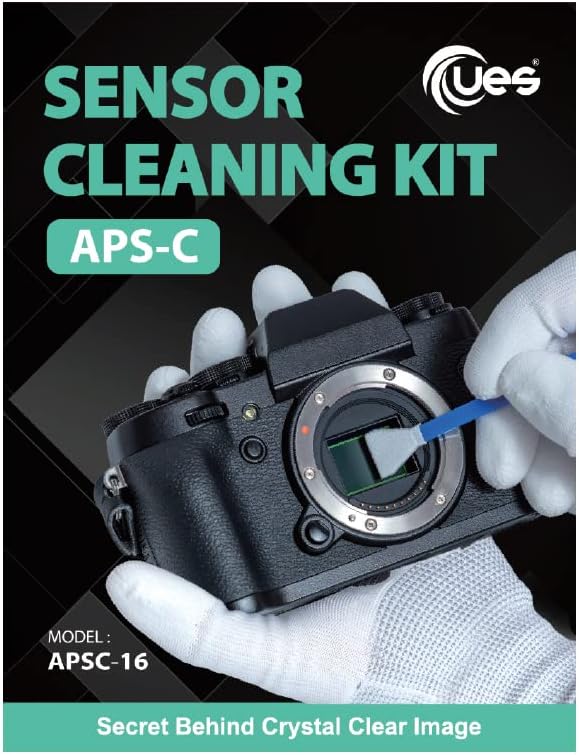 UES APS-C Camera Sensor Cleaning Kit (14 x 16mm Swabs + 15ml Solution) - Image 8